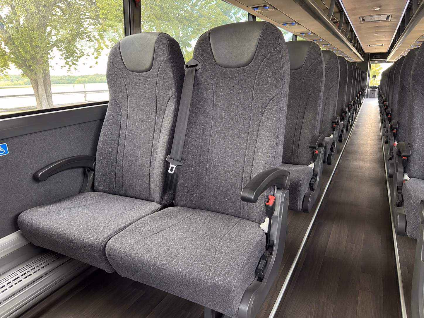 florence charter bus interior