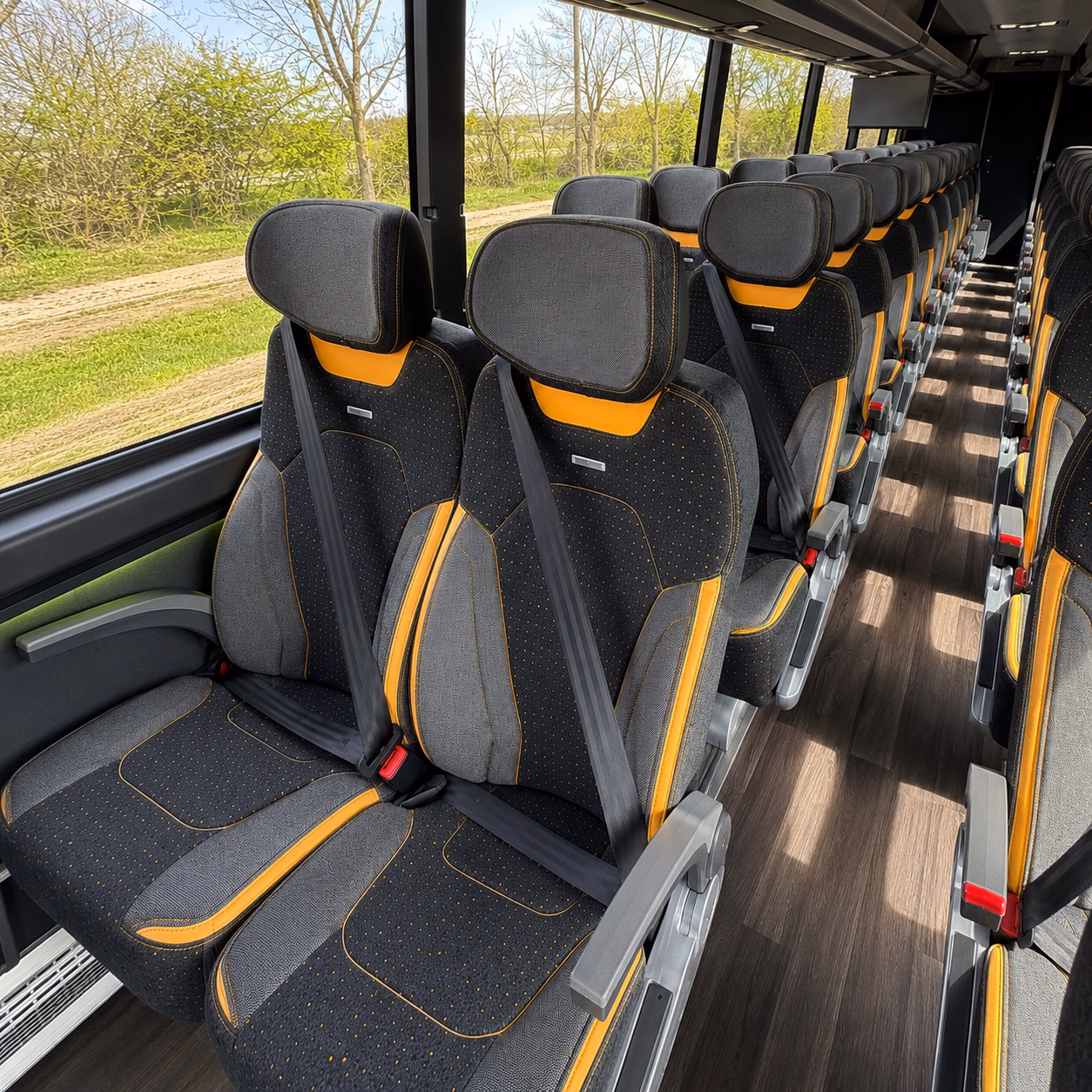 florence charter bus services interior